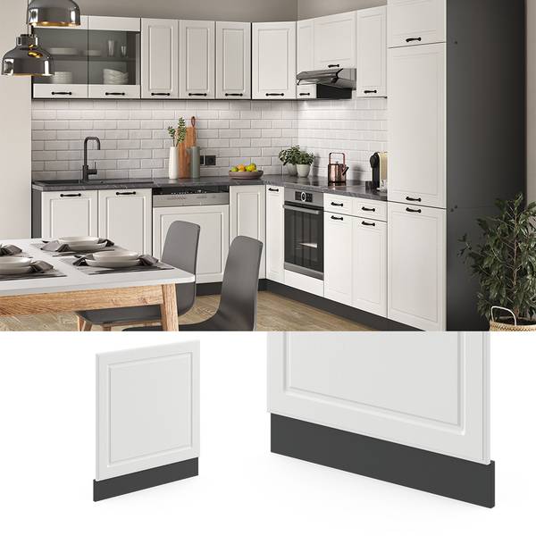 Frontblende R-Line 36359 Grau - Weiß - Holzwerkstoff - 60 x 58 x 2 cm