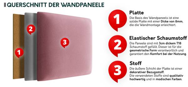 Garderoben-Set Orion VI Eiche - Pink