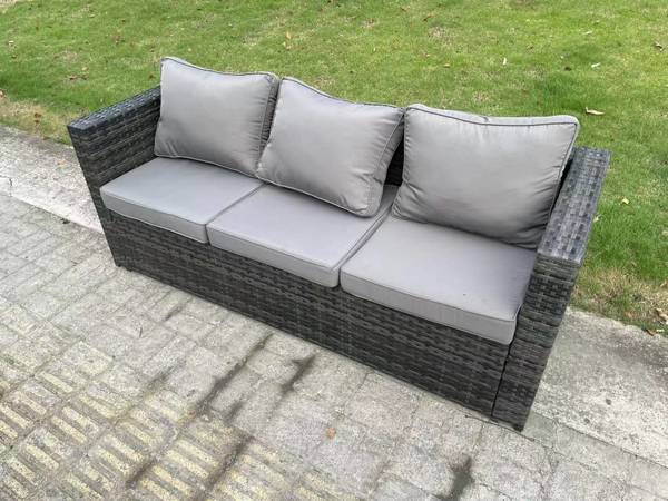 Gartenmöbel Outdoor Grau(6er-Set) Grau - Webstoff - Polyresin