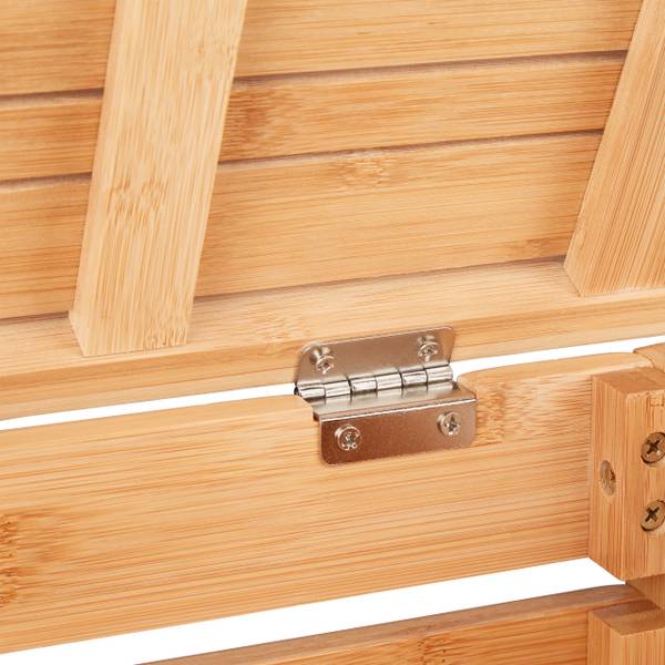 Badkamerrek bamboe bruin - bamboe - 46 x 77 x 30 cm