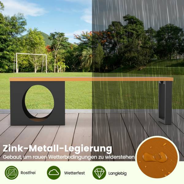 Metallbank ZB34814ORDE Schwarz - Metall - 38 x 44 x 150 cm