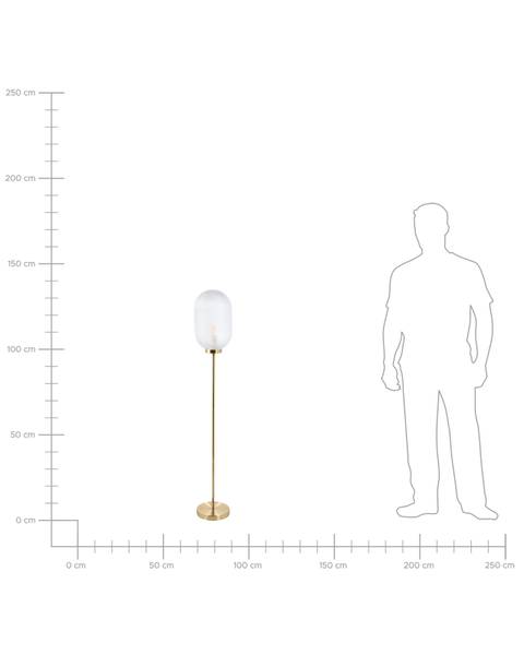 Stehlampen PORTERO Gold - Metall - 20 x 133 x 20 cm