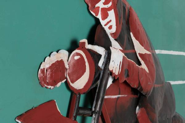 Metallbild Autos & Technik Bax Blau - Rot - Metall - 120 x 80 x 6 cm