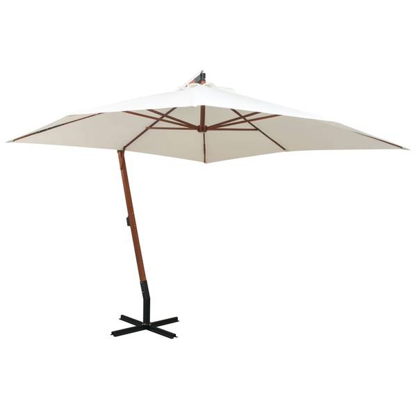Ampelschirm D723 Weiß - 300 x 280 x 300 cm