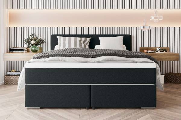 Boxspringbett Phönix A Anthrazit - Liegefläche Breite: 160 cm