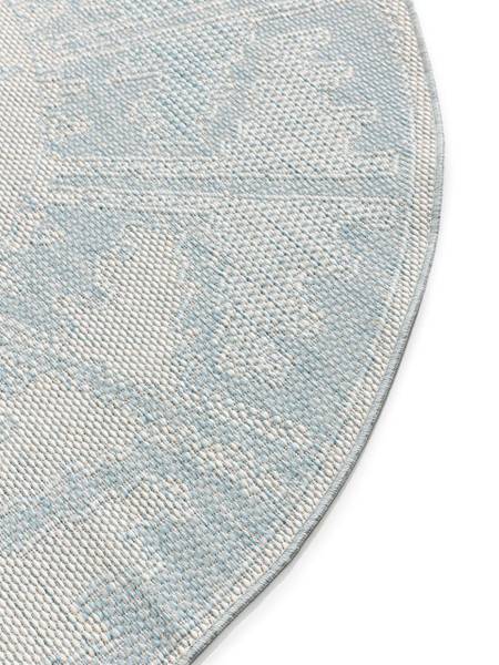In-/Outdoorteppich Bronco Blau - Polypropylen - 160 x 1 x 160 cm