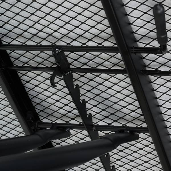 Strijkplank 121 x 39 cm verstelbaar zwart - groen - wit - staal - 145 x 88 x 40 cm