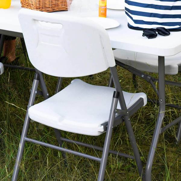 Gartenstuhl GF0109 Weiß - Metall - 46 x 86 x 54 cm