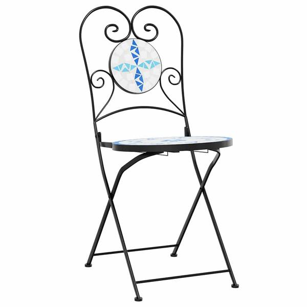 Bistro mosaïque 299764-1 lot de 3 Bleu - Blanc