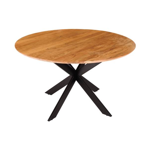 Esstisch GALAXIE Braun - Akazie - Mango - 130 x 77 x 130 cm