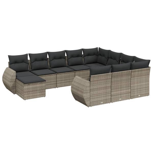 Garten-Lounge-Set 3034774-3 (11-teilig) Grau