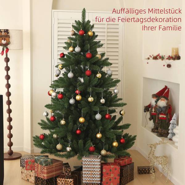 Künstlicher Weihnachtsbaum 22145 Grün - Kunststoff - 28 x 31 x 94 cm