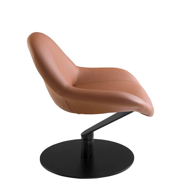Drehbarer Sessel 5116 Braun - Kunstleder - Kunstharz - Vinyl - 86 x 79 x 83 cm