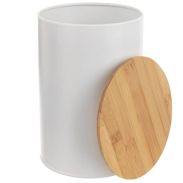 Vorratsdose mit Bambusdeckel WHITELINE 11 x 16 x 11 cm