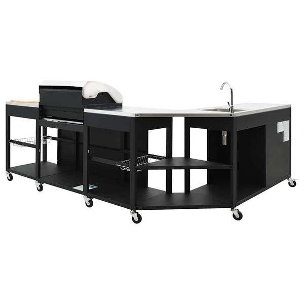 Gasgrill 40427 Schwarz - Edelstahl - 182 x 112 x 248 cm