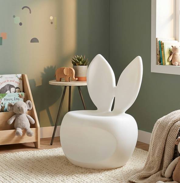 Sessel  Bunny Weiß - Kunststoff - 55 x 79 x 57 cm