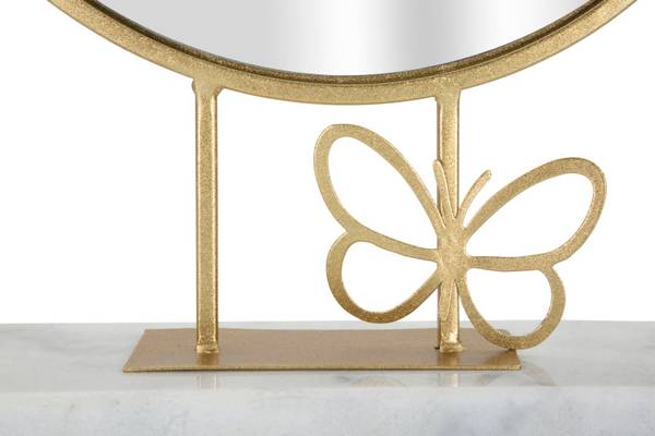 Spiegel Butterfly Gold - Metall - 9 x 40 x 30 cm