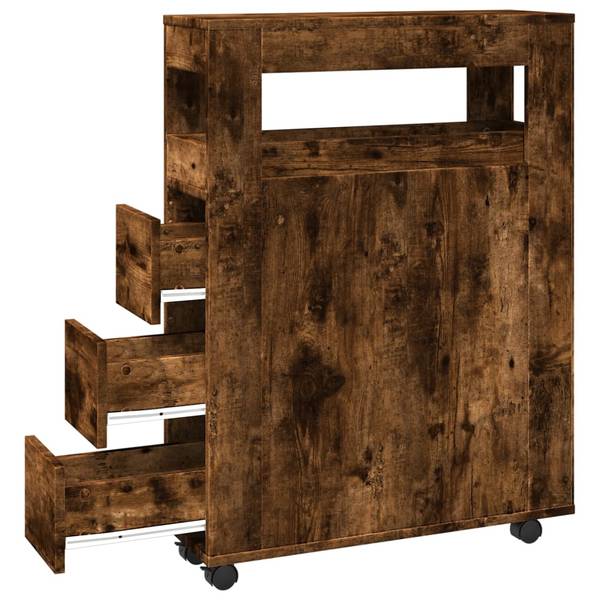 Badezimmerschrank schmal 3043024 Raucheiche Dekor
