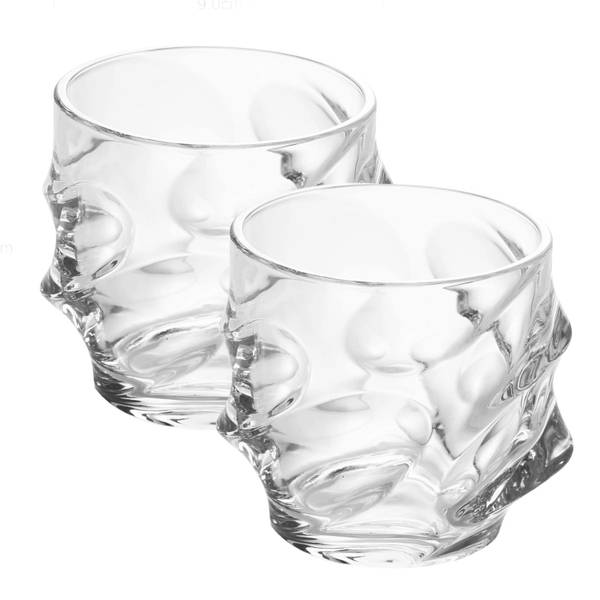 2x Whisky Glas Whiskey Kristallglas Glas - 19 x 19 x 32 cm