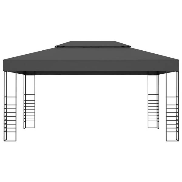 Gartenpavillon 3001572 Grau - Stahl - 300 x 270 x 300 cm
