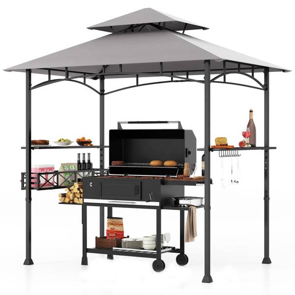 Barbecuepaviljoen ZB33084SDNL grijs - textiel - 153 x 250 x 242 cm