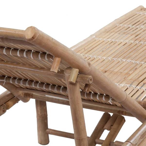 Sonnenliege 41499 Braun - Bambus - 65 x 87 x 200 cm