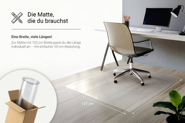Schutzfolie Transparent nach Maß Clario Textil - 10 x 1 x 122 cm