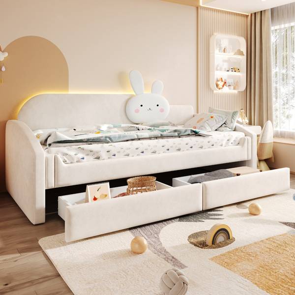 Kindersofa-Bett Metis Ⅱ Beige