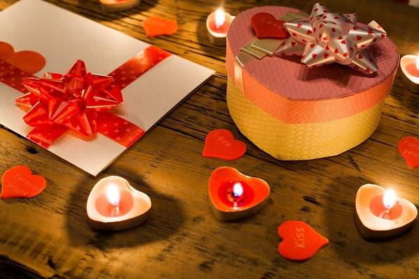 Bougies à réchaud Cœur (Set de 50) Rouge - Cire - 10 x 10 x 10 cm