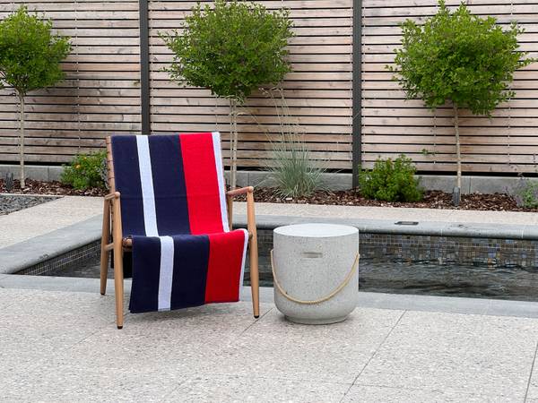 Strandtuch 00000313 Blau - Textil - 100 x 1 x 200 cm