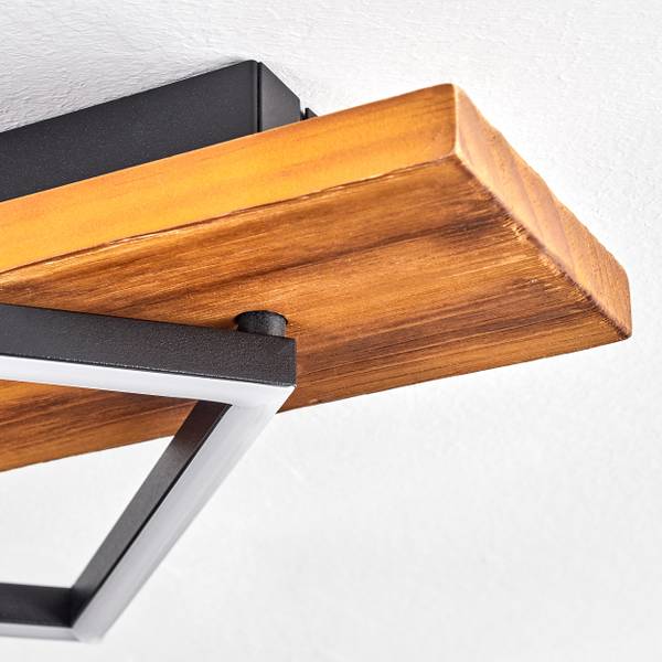 Deckenleuchte Palermo Schwarz - Weiß - Aluminium - PVC - 41 x 12 x 135 cm