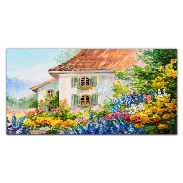 Wandbild Frühling auf dem Land 00018858 100 x 50 cm
