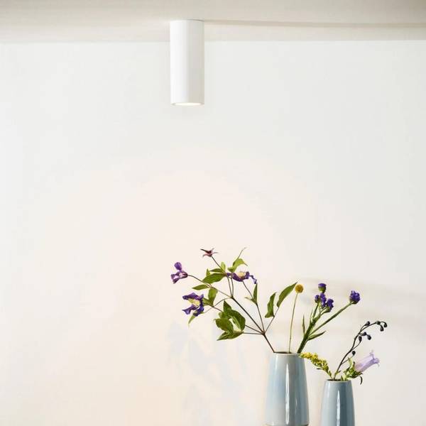 Deckenstrahler GIPSY Weiß - Gips - 7 x 17 x 7 cm