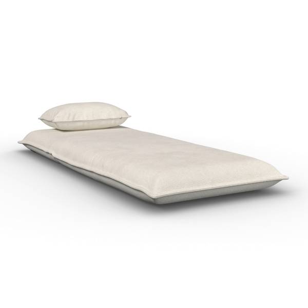 Schlafsessel MACY Weiß - Metall - Textil - 83 x 70 x 84 cm