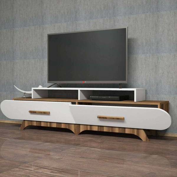 Fernsehschrank Massima Braun - Holzwerkstoff - 205 x 50 x 37 cm