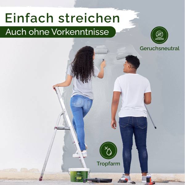 Wandfarbe   Sesame Ice Cream Grau - Harz - 21 x 18 x 39 cm
