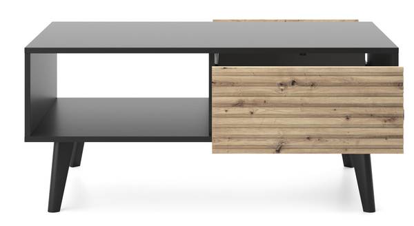 Table basse WILLOW L104 Beige - Noir - ABS - Mélamine - 104 x 48 x 68 cm