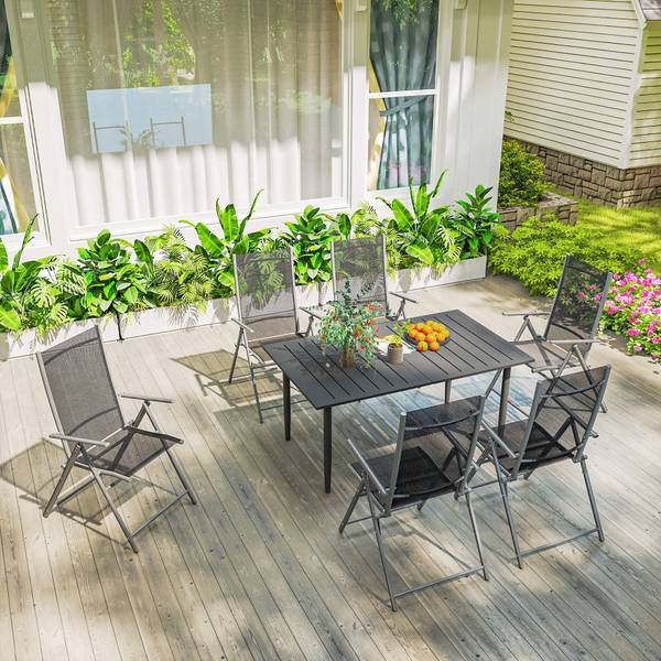 Gartentisch 84G-740V00BK Schwarz