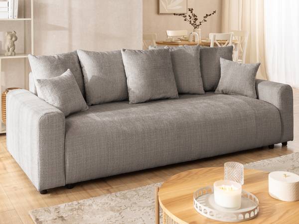 Schlafsofa Calma Taupe - Chenille