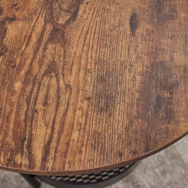 Couchtisch KETTY Braun - Metall - 51 x 50 x 51 cm