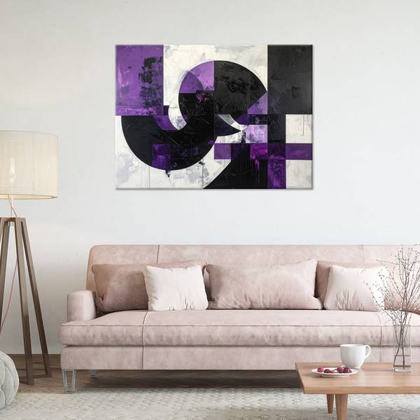Canvas schilderij Abstracte geometrie 120 x 80 cm