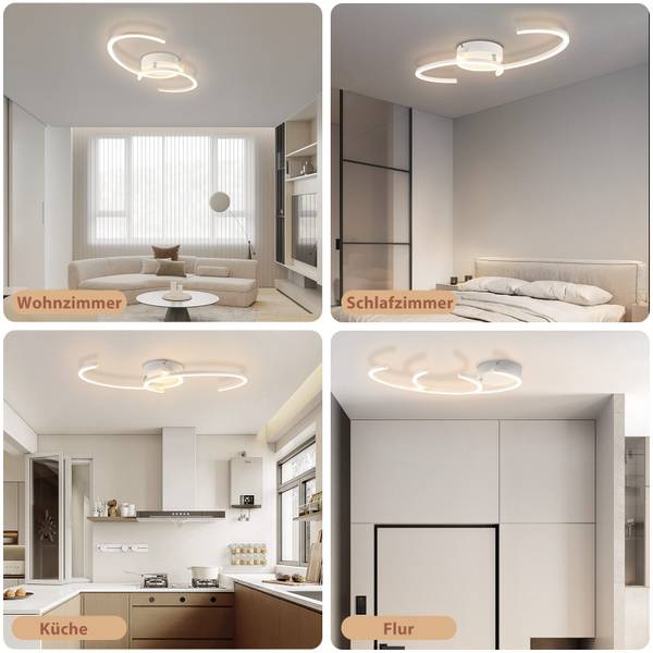 LED Plafondlamp Soto wit - metaal - 23 x 7 x 62 cm