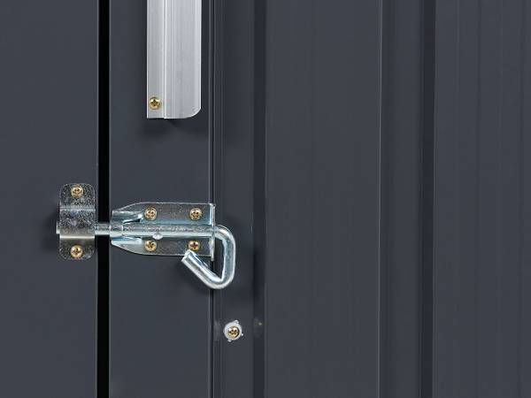 Abri de jardin AOSTA Gris - Métal - 270 x 158 x 105 cm