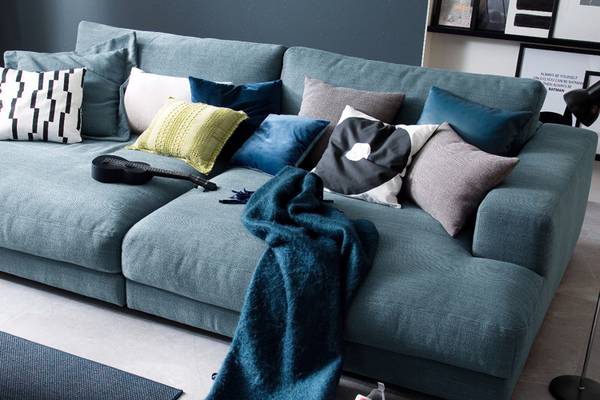 Big Sofa MADELINE Petrol - Tiefe: 170 cm