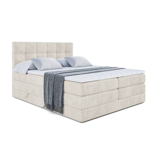 Boxspringbett MARCE KING Beige - Breite: 200 cm