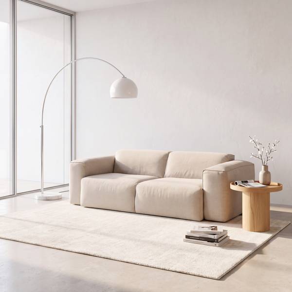 2-Sitzer Sofa HUDSON Webstoff Saia: Beige