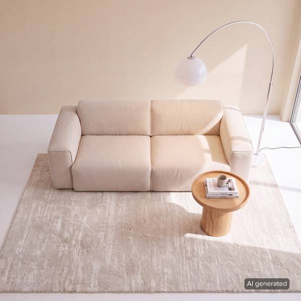 2-Sitzer Sofa HUDSON Webstoff Saia: Beige