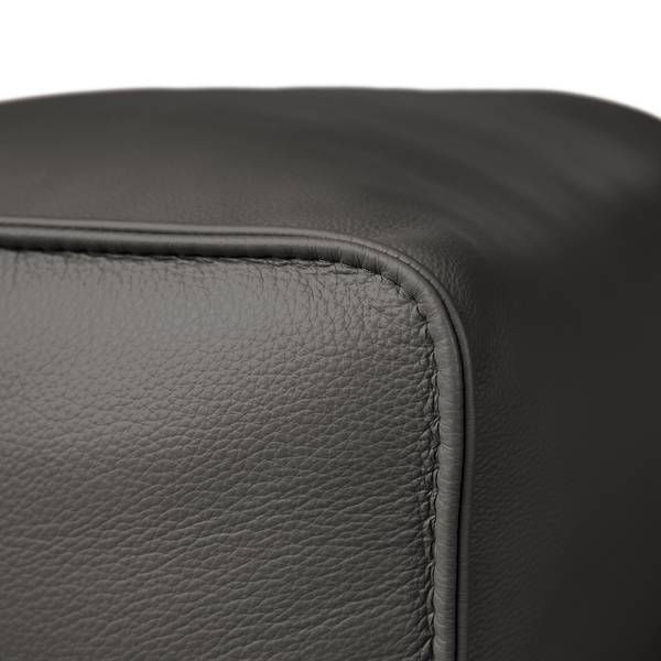 Canapé 3 places HUDSON Cuir véritable Neka : Gris