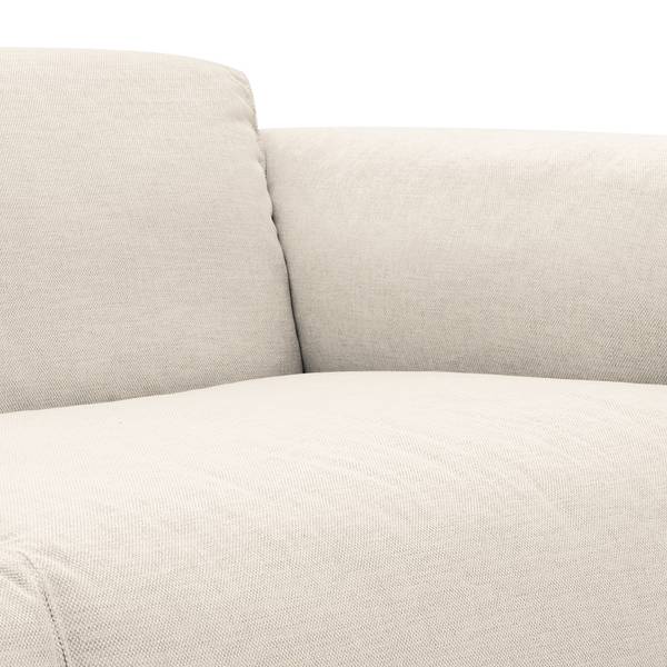 Ecksofa HUDSON 3-Sitzer mit Longchair Webstoff Saia: Beige - Breite: 284 cm - Longchair davorstehend rechts