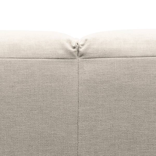 Ecksofa HUDSON 3-Sitzer mit Longchair Webstoff Saia: Beige - Breite: 284 cm - Longchair davorstehend rechts